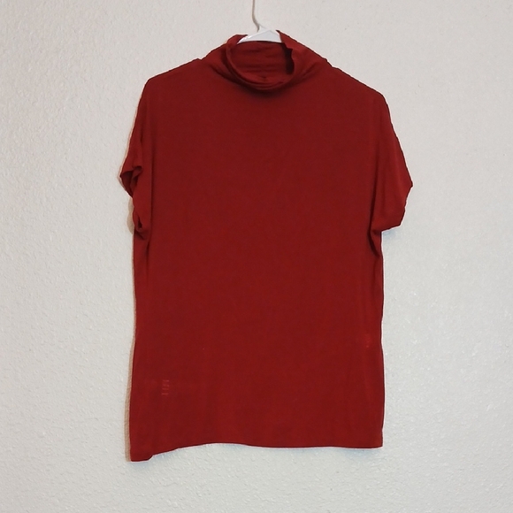Women's Red Turtleneck Top - Picture 1 of 3